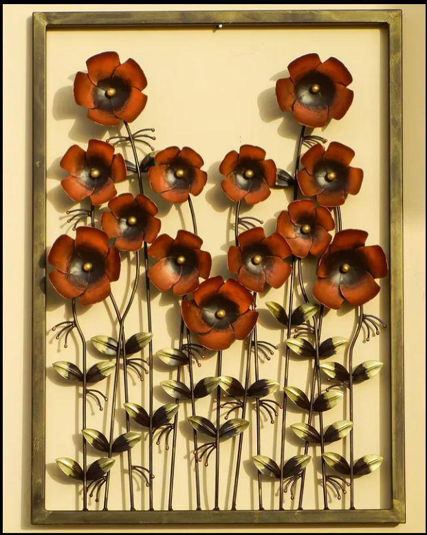 Beautiful Flower Metal Wall Art